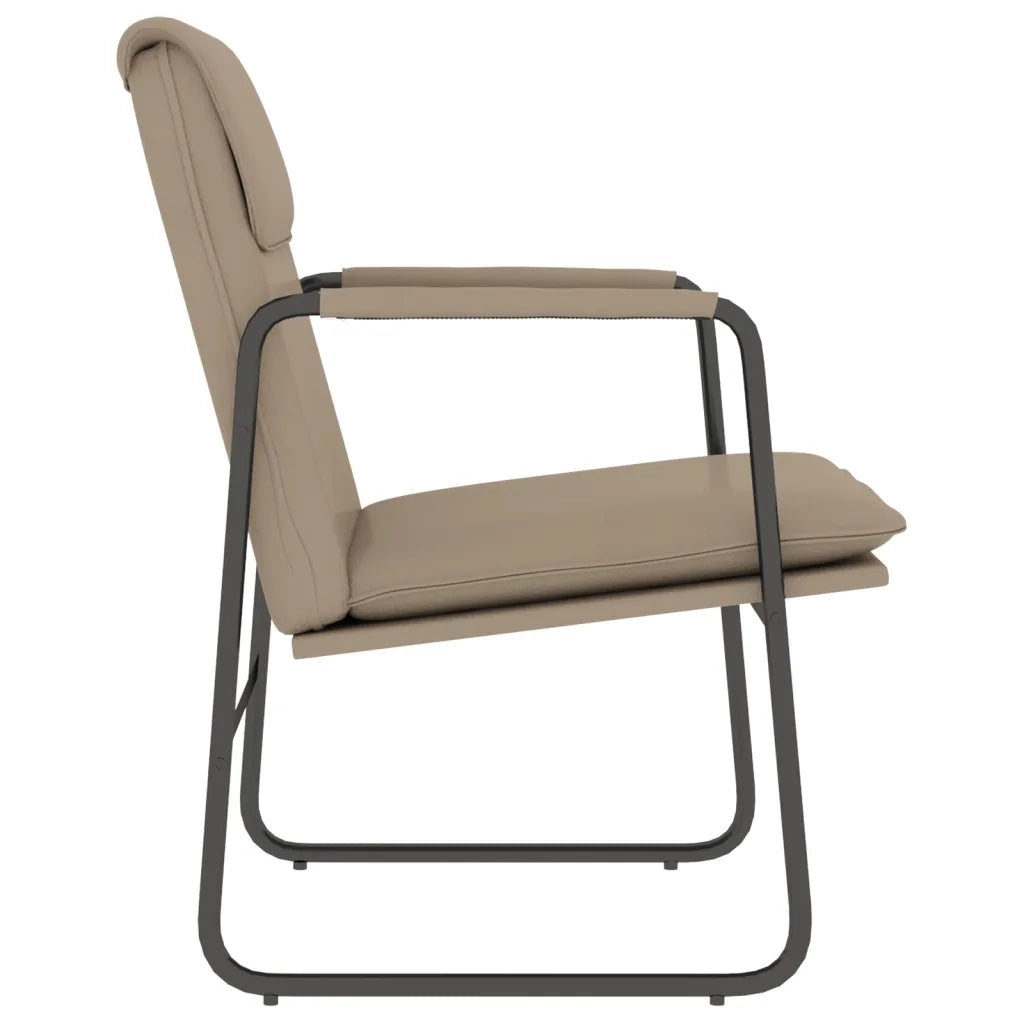 Sedia Lounge Cappuccino 55x64x80 cm in Similpelle 351365