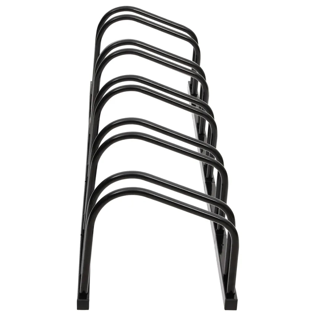 Portabici per 5 Biciclette Acciaio Nero CFW5432231