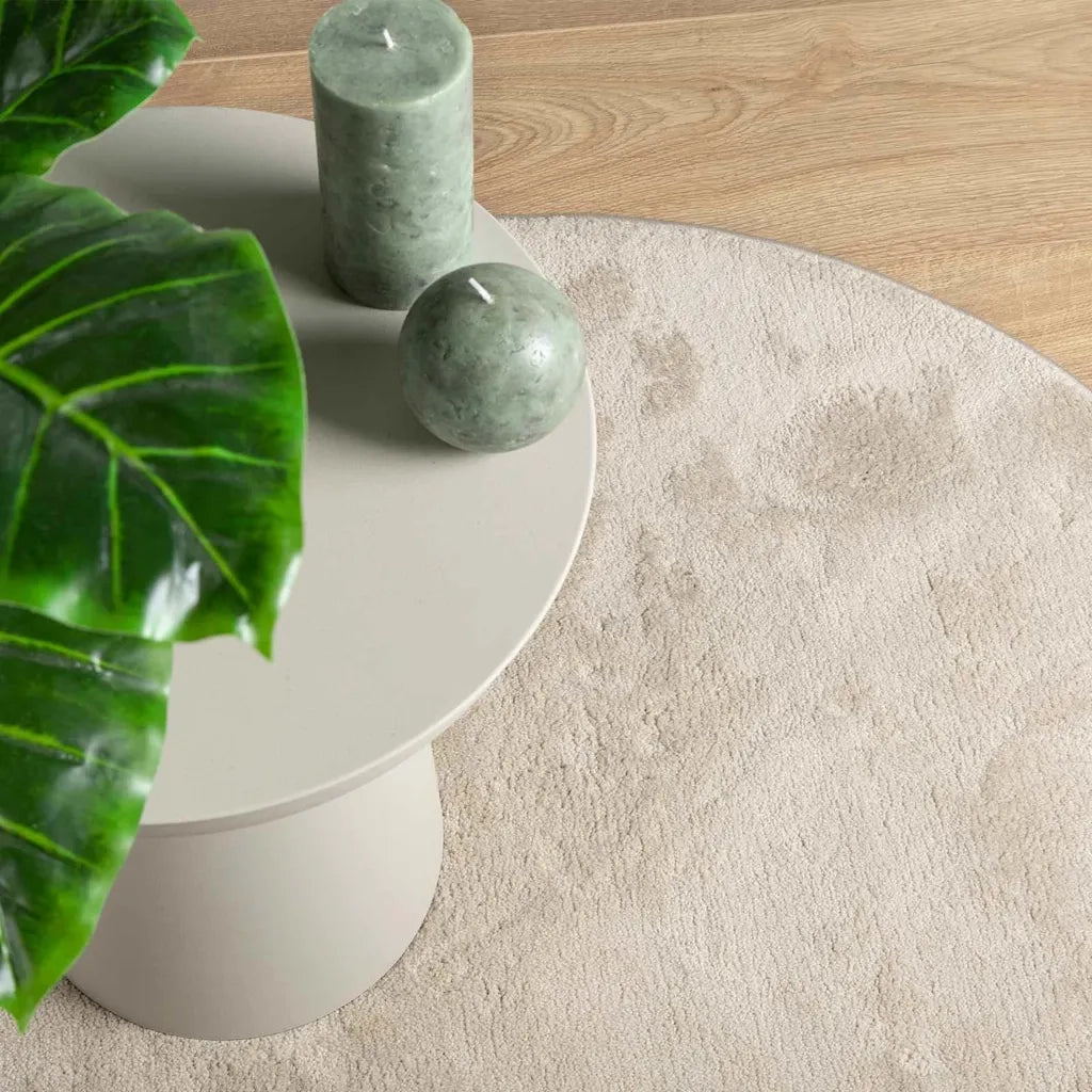Tappeti per area Ovale HUARTE Beige 80 x 150 cm 100% Poliestere 4103614
