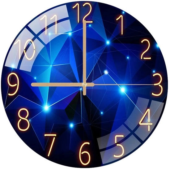 Orologio da parete moderno a cifre 3D senza ticchettio, silenzioso, senza tic, orologio da parete senza ticchettio, 30 cm, senza cornice, per soggiorno, cucina, ufficio, camera da letto