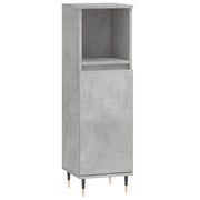 Mobile contenitore da bagno dal design industriale 30 x 30 x 100 cm in legno composito grigio cemento 02_0048999
