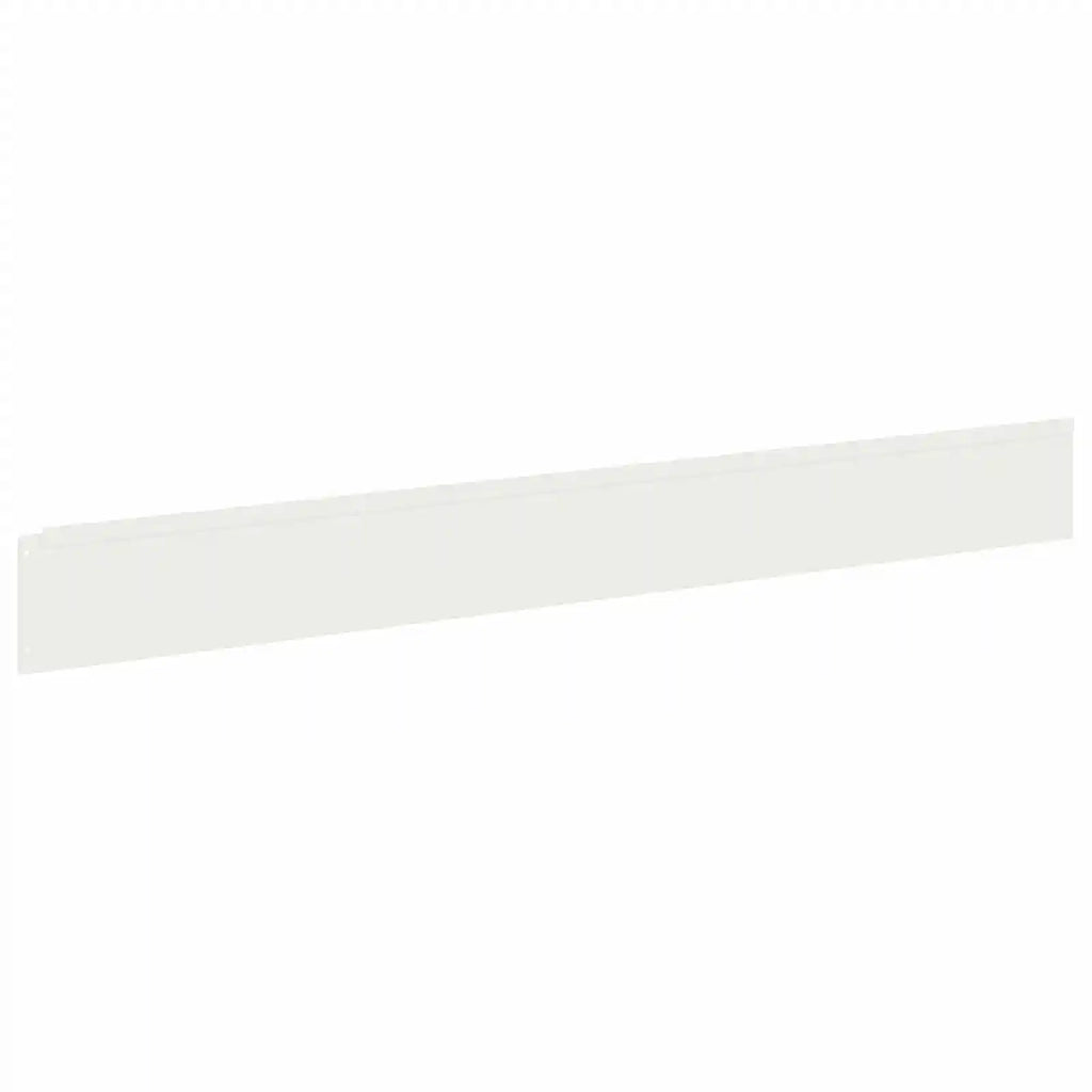 Bordura per Prato 30 pz 100 x 12 cm Acciaio Bianco 8008790