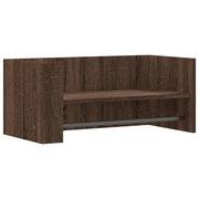 Mensola a Muro | Mensola a parete Rovere Marrone 70,5x35x30,5 cm Legno Multistrato