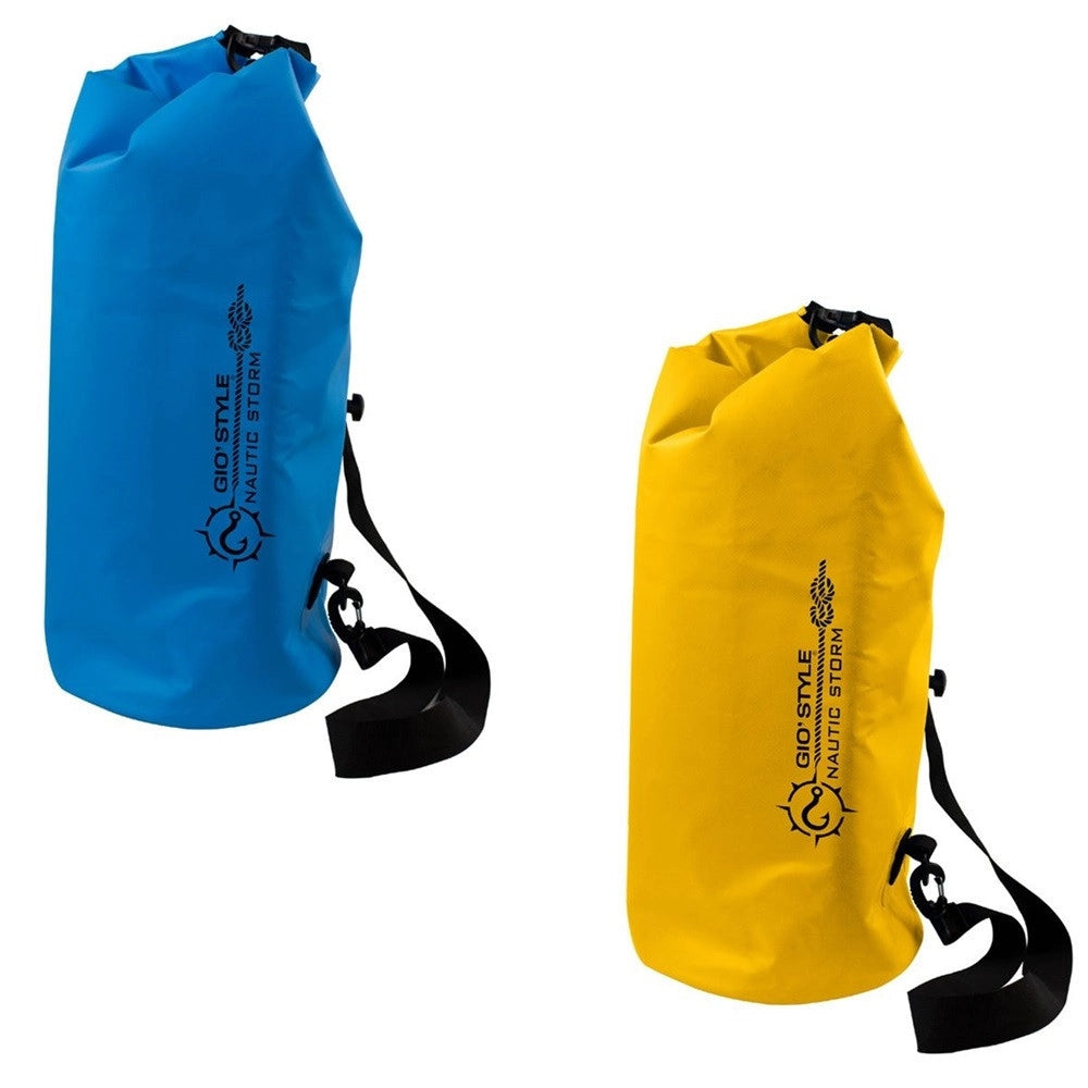 Trade Shop - Borsa Termica Impermeabile Dry Bag Nautic Storm Large Capacita' Da 16 Lt ø23x63cm -