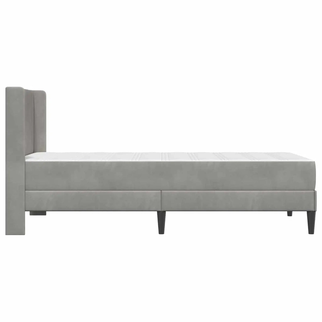 Struttura letto con materasso-Giroletto Grigio Chiaro 100 x 200 cm 399303