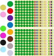 Etichette colorate a forma di cerchio autoadesive - Etichette - Codifica dei colori - Etichette a puntini - Per ufficio casa scuola - 2100 pezzi - 19 mm - 15 diverse colorazioni