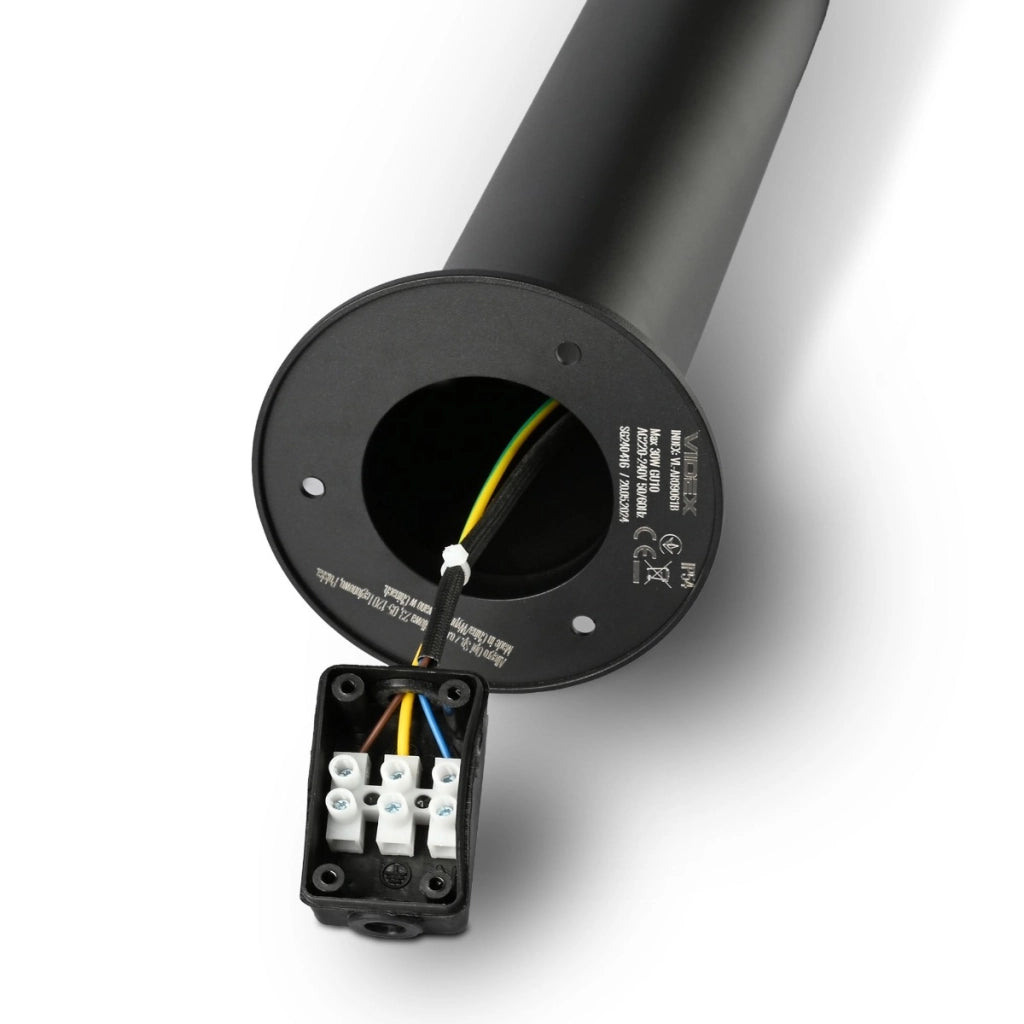 Paletto luce da giardino nero GU10 60cm IP54 Videx