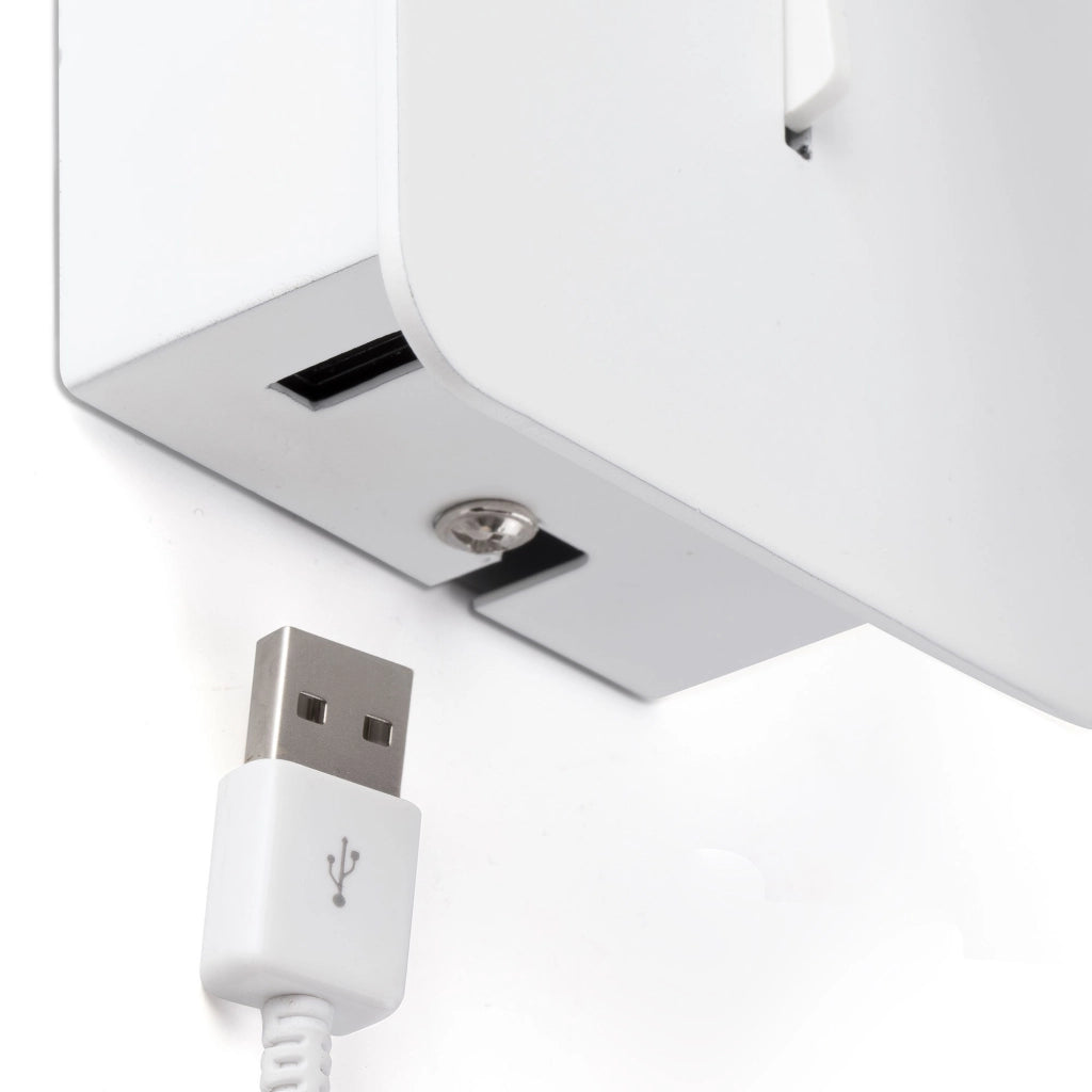 SUAU, Applique con USB C LED, Faro Barcelona Colore: Bianco