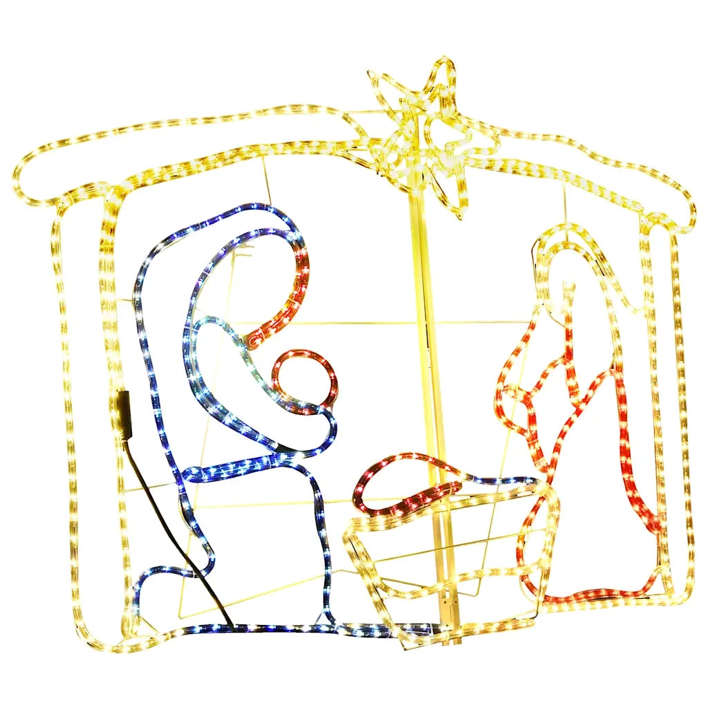 NativitÃ  Decorazione di Natale 240 LED 116x41x87 cm