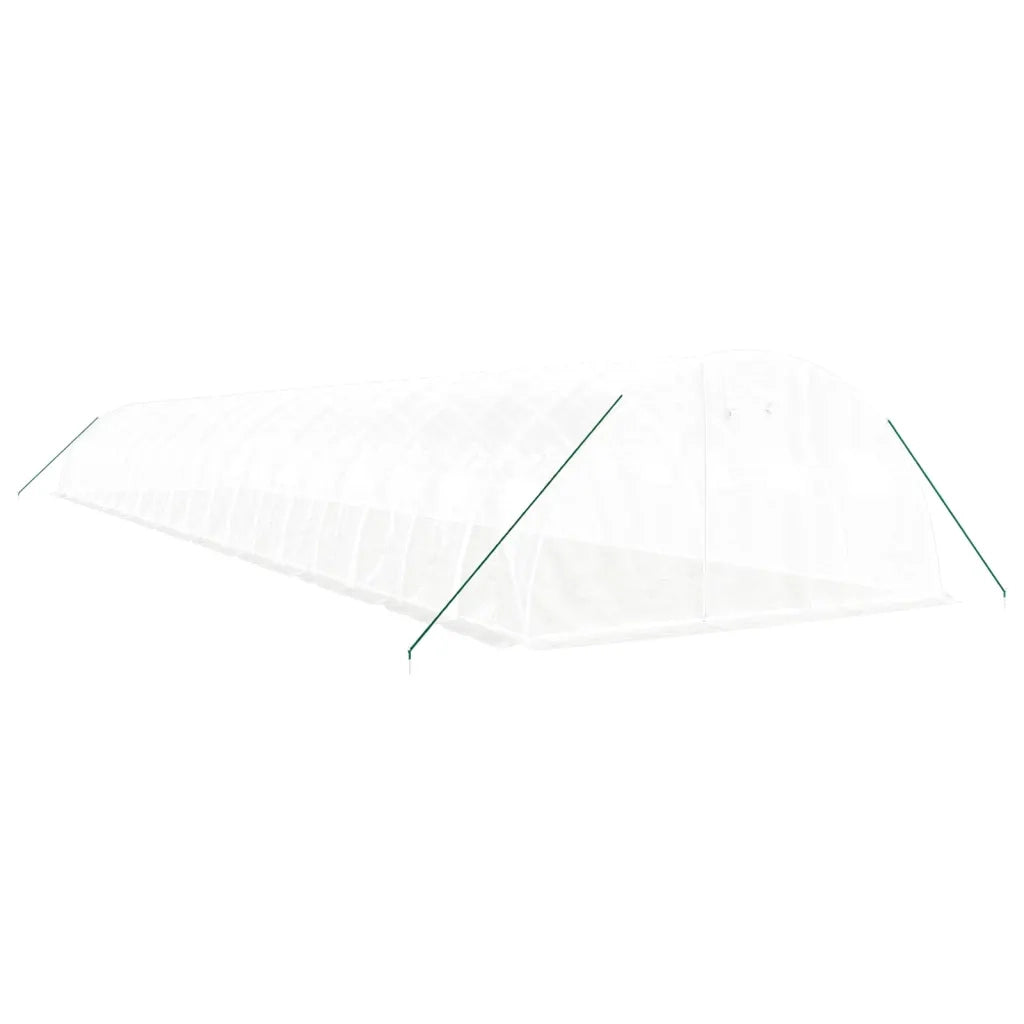 Serra con Telaio in Acciaio Bianco 80 mÂ² 20x4x2 m