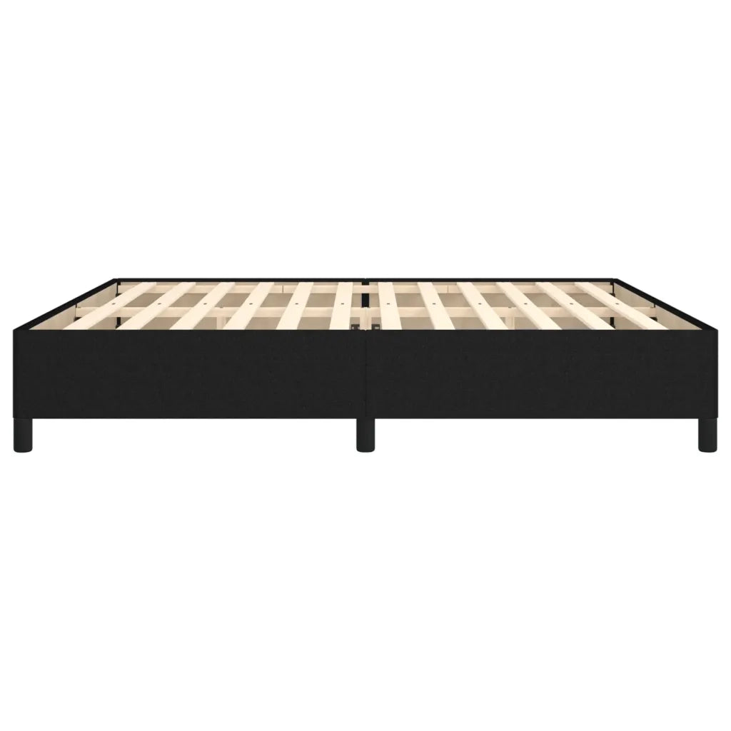 Giroletto senza Materasso Nero 200x200 cm in Tessuto 347092