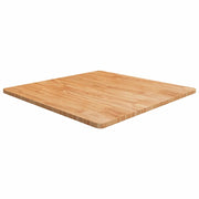 Piano Tavolo Quadrato Marrone Chiaro 90x90x2,5 Rovere Trattato