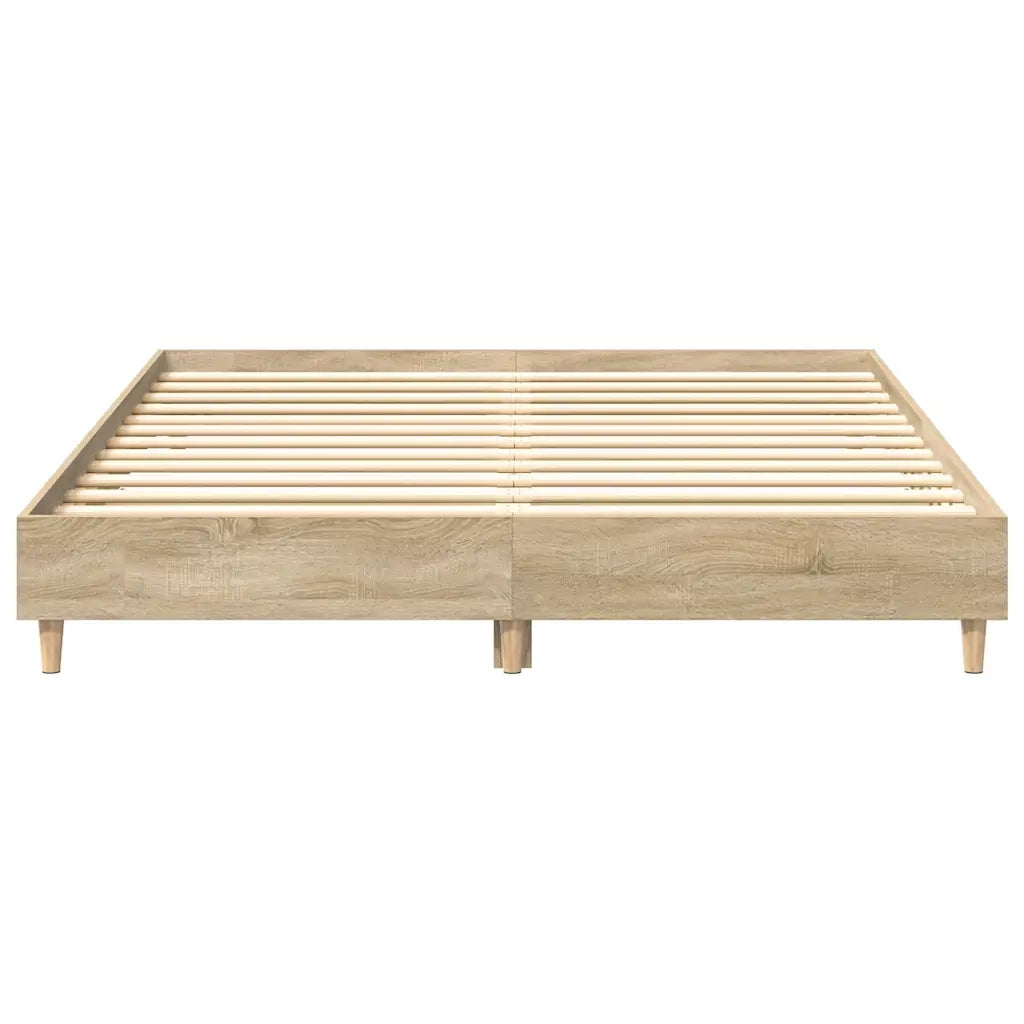 Struttura del letto 2 pcs Sonoma 152 x 203 cm Legno multistrato 3402866
