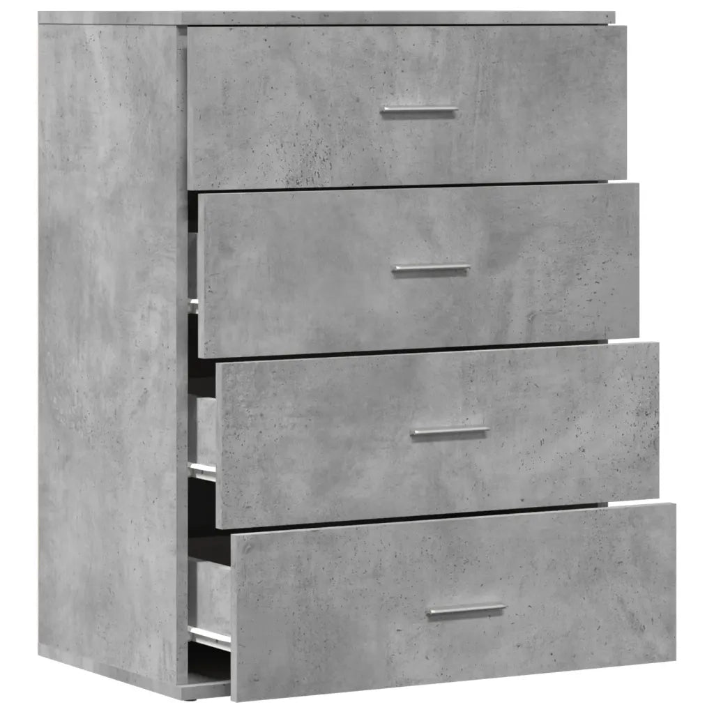 Credenza | Madia | Buffet da pranzo | Armadio da pranzo Grigio Cemento 60x39x80 cm in Legno Multistrato
