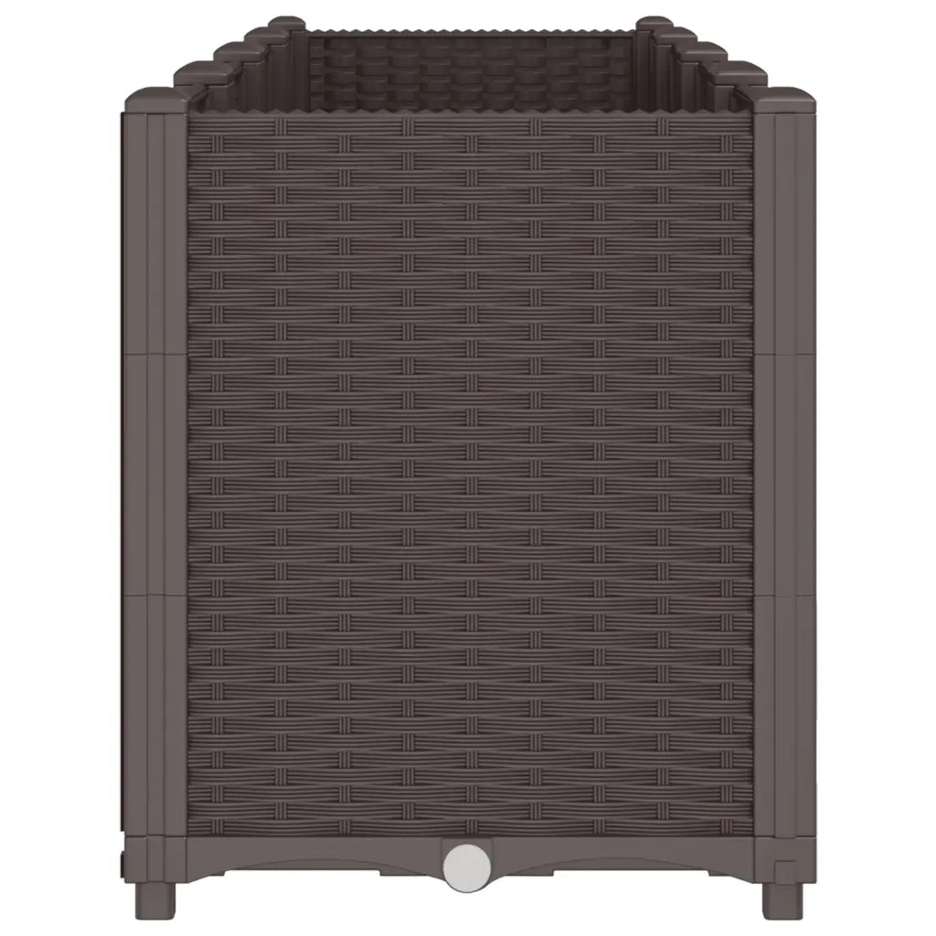 Fioriera da Giardino Marrone 160x40x53 cm in PP 367860