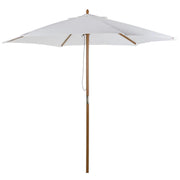 OMBRELLONE DA GIARDINO 2.5 X 2.3 M BIANCO CREMA