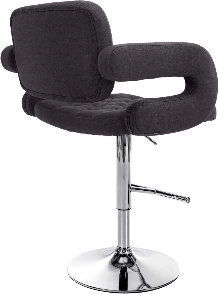 Set 2 Sgabelli Design Dublin In Tessuto nero
