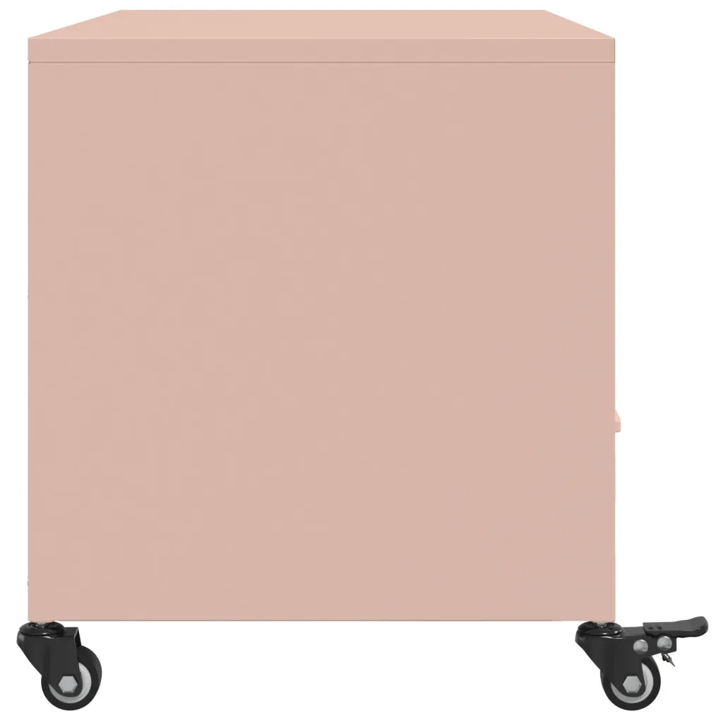 Mobile TV-Credenza per TV-Console TV Rosa 68x39x43,5 cm in Acciaio 141418