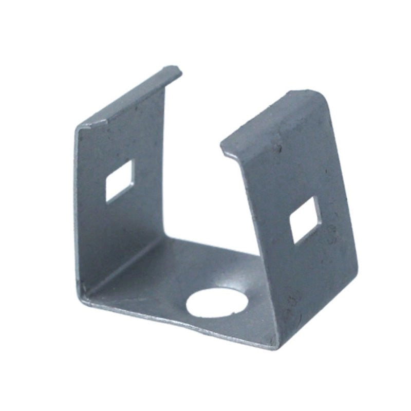 Clip Guida Gancio di Montaggio In Acciaio Per Profilato Alluminio Alto BAZ1715W Bianco