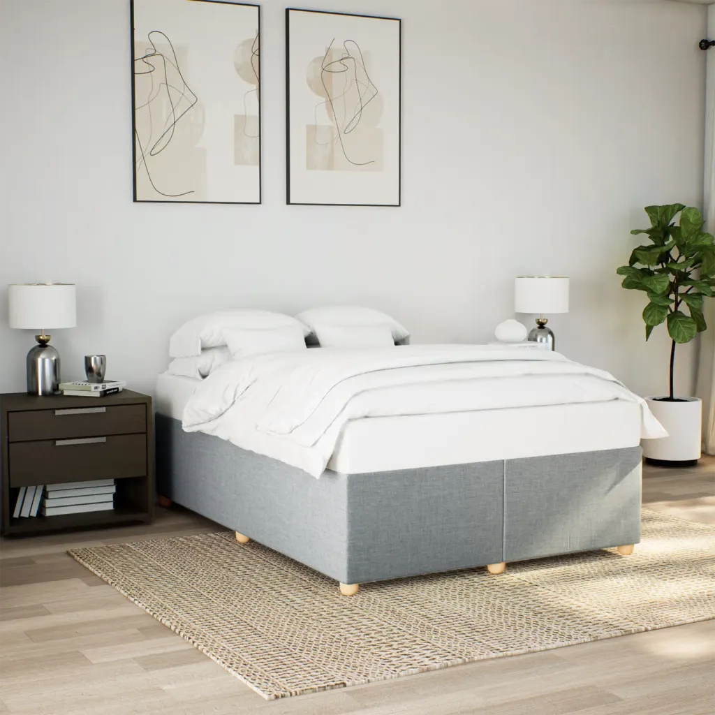 Giroletto senza Materasso Grigio Chiaro 140x200 cm Tessuto 3284736
