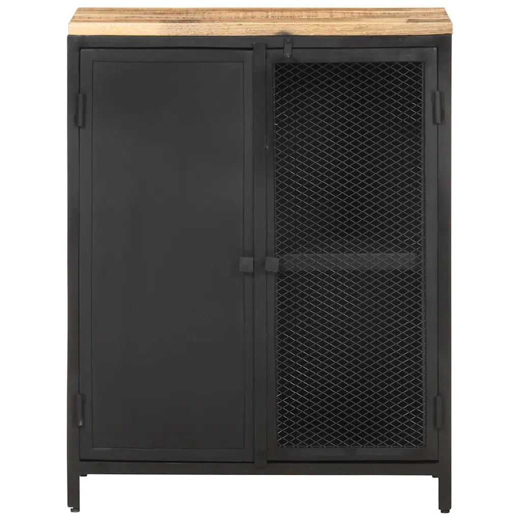 Credenza 60x35x78 cm in Legno Massello di Mango Grezzo 323139