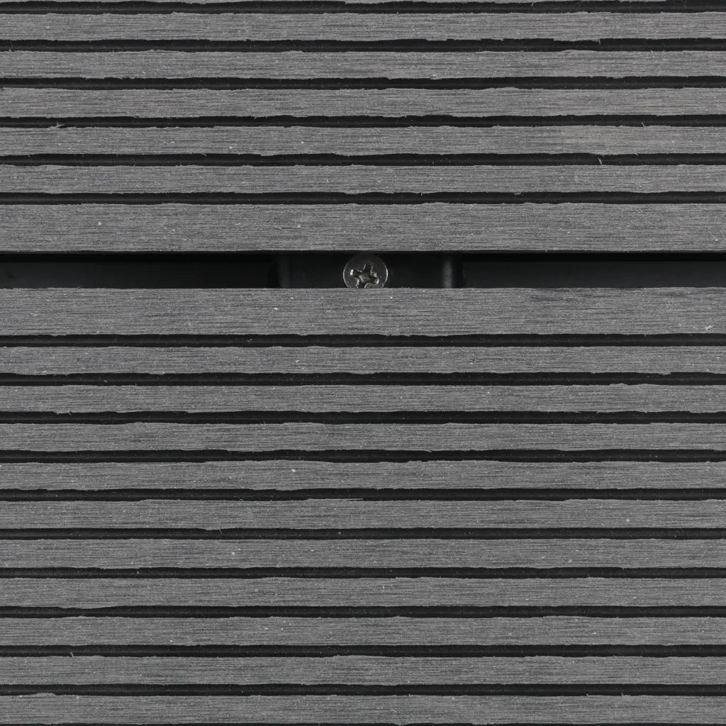 Piatto Doccia da Esterni in Acciaio Inox WPC 110x62 cm Grigio 48205