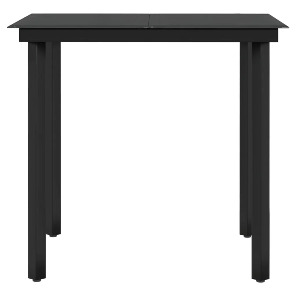 Set da Pranzo per Giardino 3 pz con Cuscini Nero cod mxl 39860
