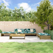 Set Divani da Giardino 5pz con Cuscini Legno Impregnato di Pinocod mxl 101807