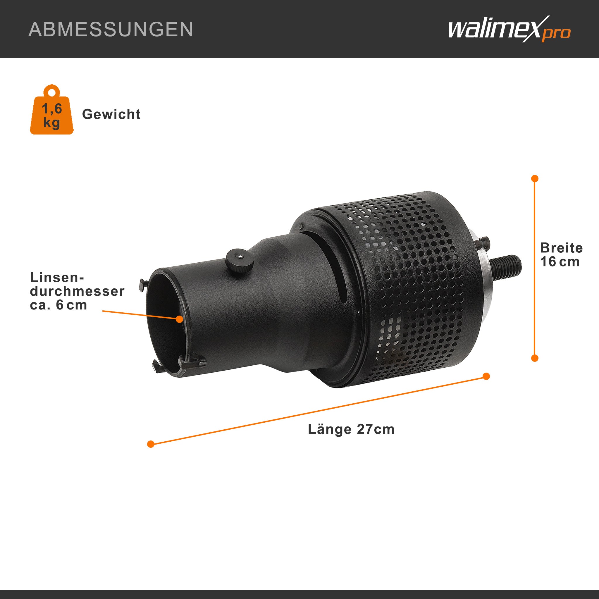 Walimex Attacco per proiezione con connessione universale, sagomatore di luce per flash con 4 lamine e sagome di colore diverso, per flash, per effetti di luce creativi in fotografia