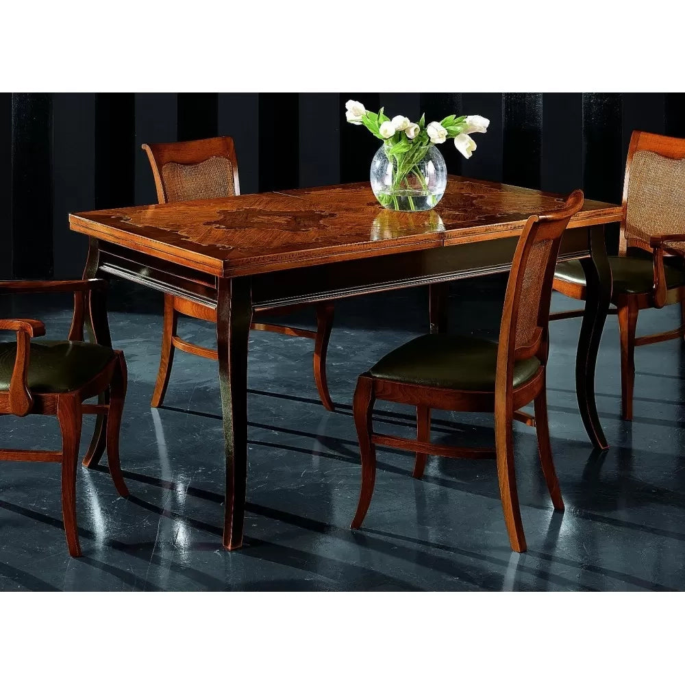 Tavolo rettangolare classico legno shabby 160x90x78 - Mobili 2G