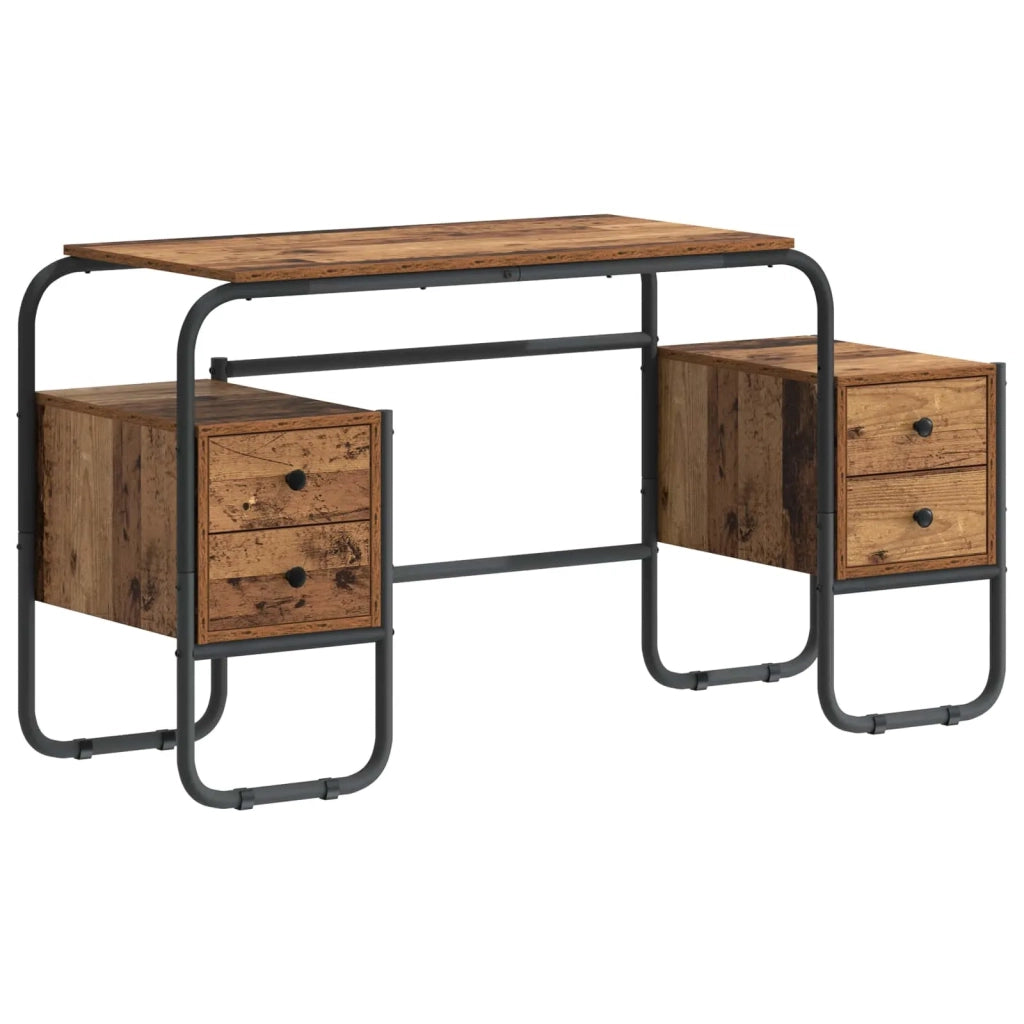 Scrivania con Spazio di Archiviazione Legno di quercia 8008012