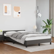 Giroletto con Testiera senza Materasso-Struttura Letto Grigio 120x200 cm
