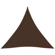 Vela ombreggiante triangolare in tessuto Oxford 4,5 x 4,5 x 4,5 m marrone 02_0009857