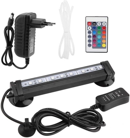 LED per acquario - impermeabile IP68 - cambiamento di colore - illuminazione a led a barre - telecomando - 16 cm.