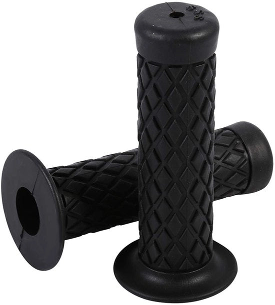 Manubrii in gomma per motocicli - Comfort Grip - Ergonomici - Migliorata presa - Adatto per diametro 22 mm - Nero