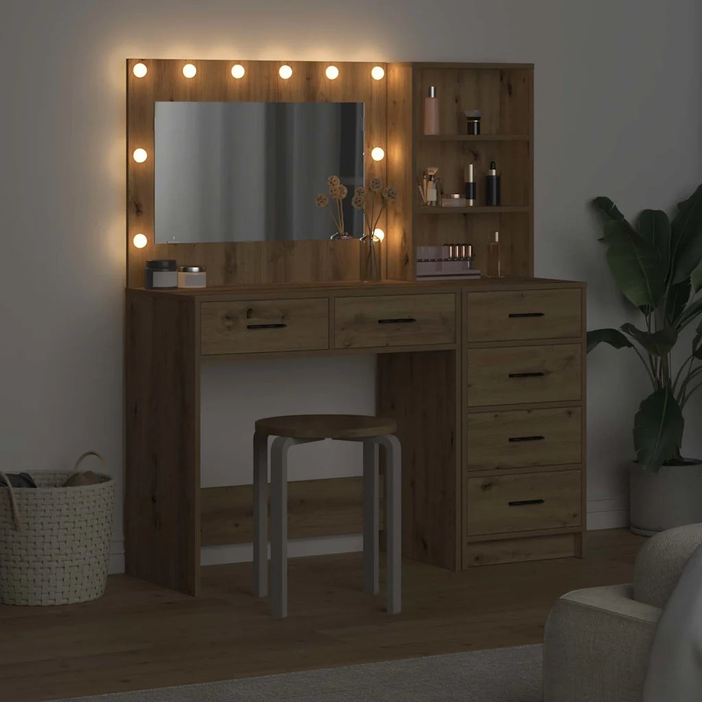 Tavolo da Trucco Marrone 78.5 x 41 x 135 cm Legno multistrato