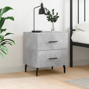 Comodino-Tavolino da notte Grigio Cemento 40x35x47,5 cm in Legno Multistrato 241198
