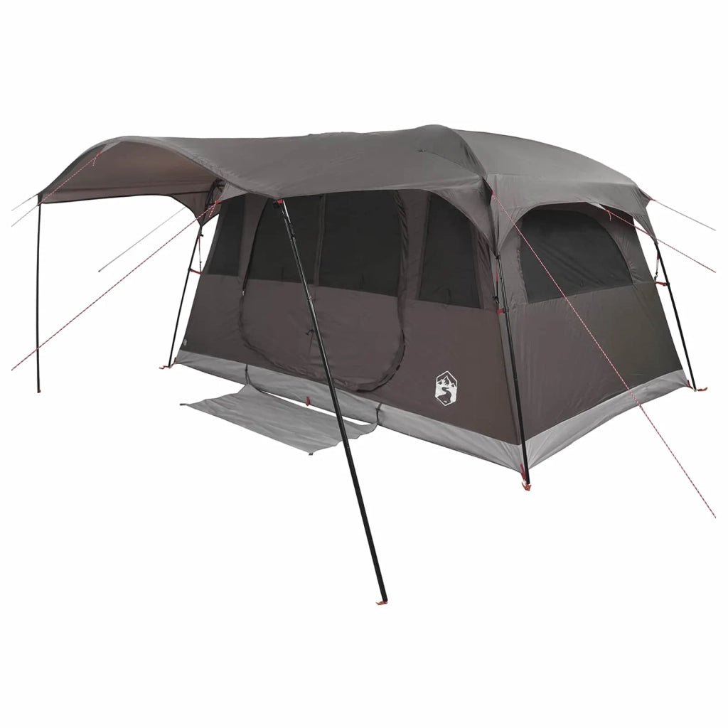 Tenda a tunnel con tetto Marrone Grigio 366 x 244 x 198 cm 42029016