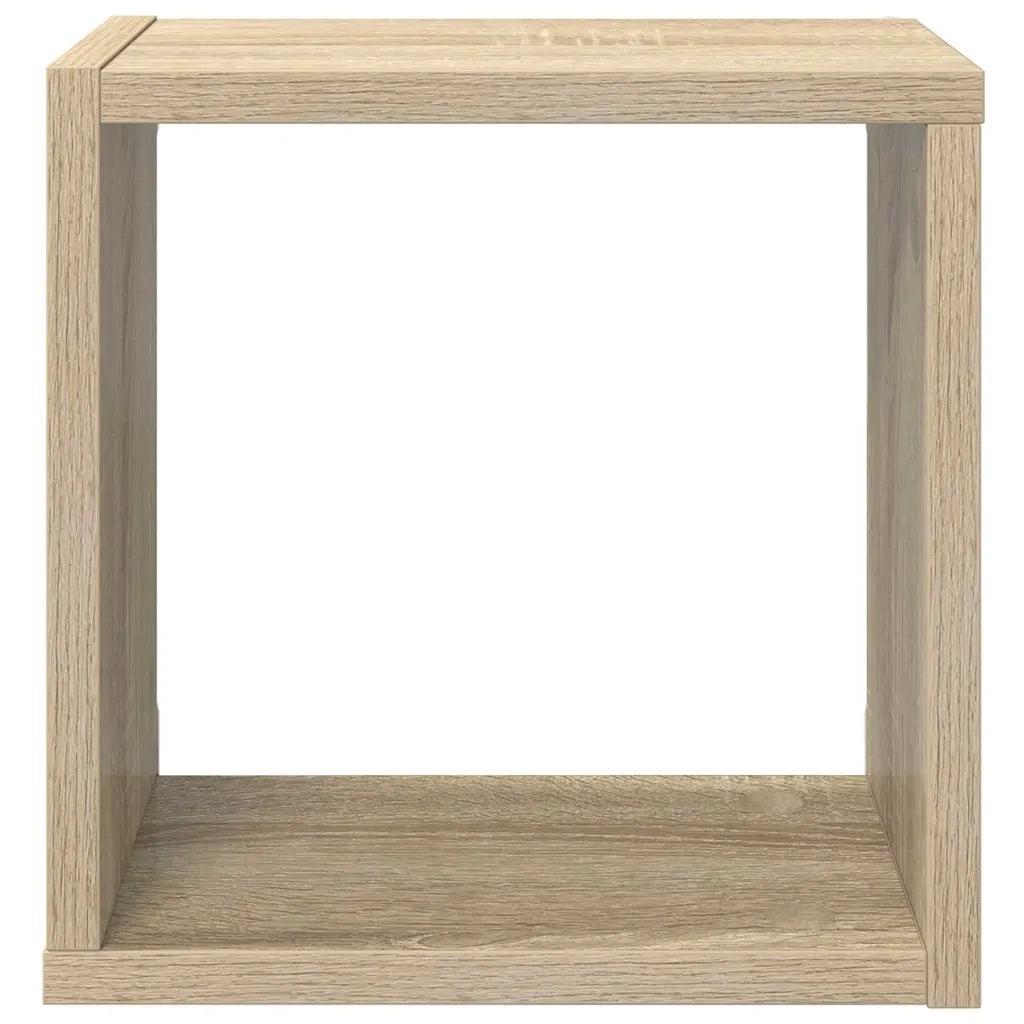 Mensole Parete a Cubo 2 pz Rovere Sonoma 26x15x26 cm 807034