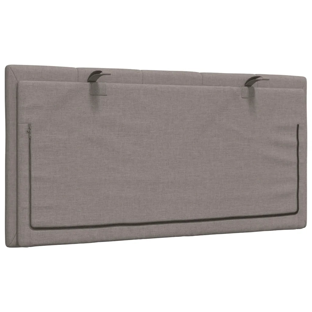 Cuscino Testiera-Cuscino per Testiera Hanko Tortora 100 cm in Tessuto