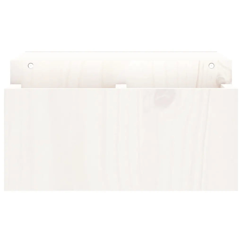 Supporto per Monitor Bianco 70x27,5x15cm Legno Massello di Pino cod mxl 67331