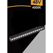 Trade Shop - Faretto Barra Led 18w Magnetico Per Binario Monofase 48v Luce 4000k 3000k Fr-18w - -bianco Naturale      -