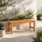 Garden Bench 114 Cm Solid Teak Wood