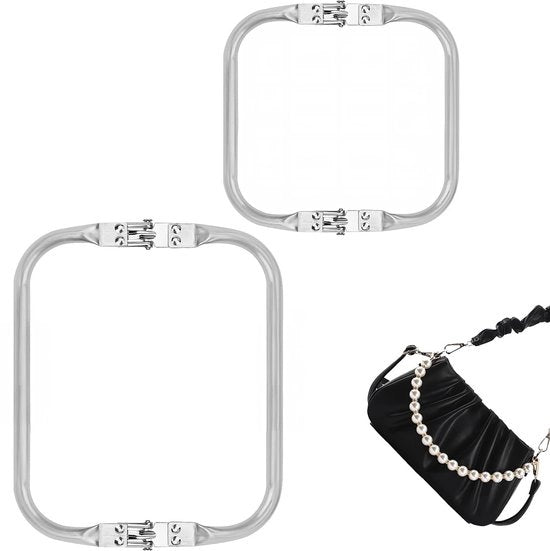 Set di Clip per Borse in Alluminio - 2 pezzi - Chiavi a U - Accessori per Borse - Leggero e Sostenibile - Ideale per Progetti Fai da Te - Accessori per Borse