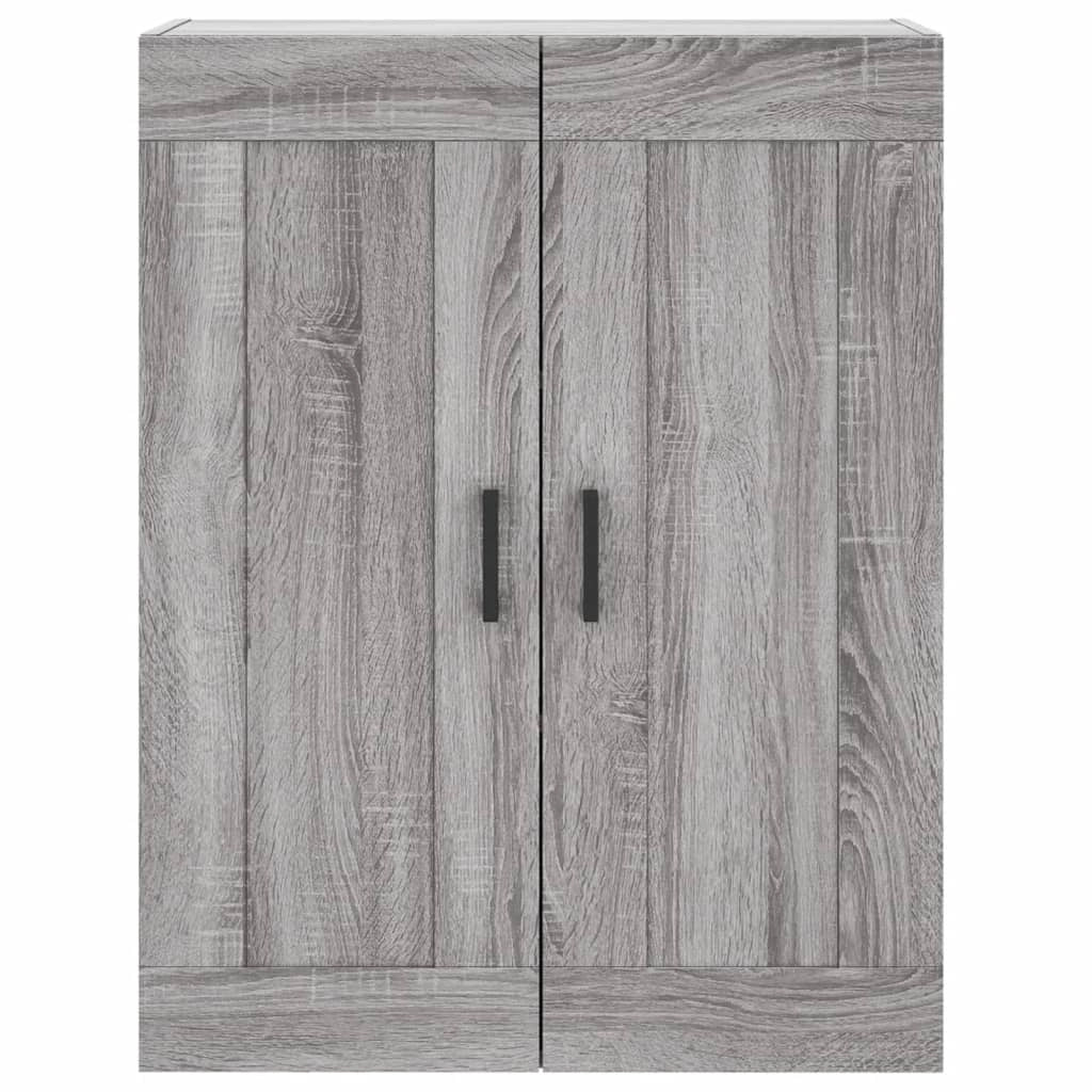 Buffet credenza cassettiera armadio mobile contenitore organizer cucina soggiorno salotto rovere Sonoma alto 69,5 x 34 x 180 cm legno ingegnerizzato grigio 02_0035538