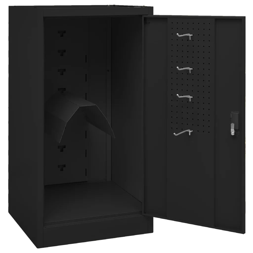 Armadio Porta Sella Nero 53x53x105 cm in Acciaio   cod mxl 51471