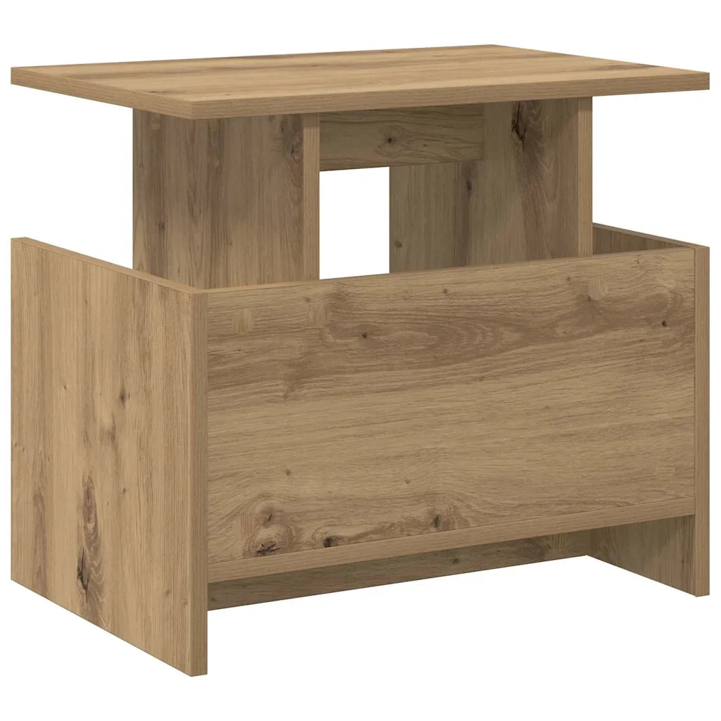 Set di 2 moderni e funzionali supporti rettangolari per TV 50 x 35 x 45 cm realizzati in legno di rovere composito lavorazione artigianale 02_0054730