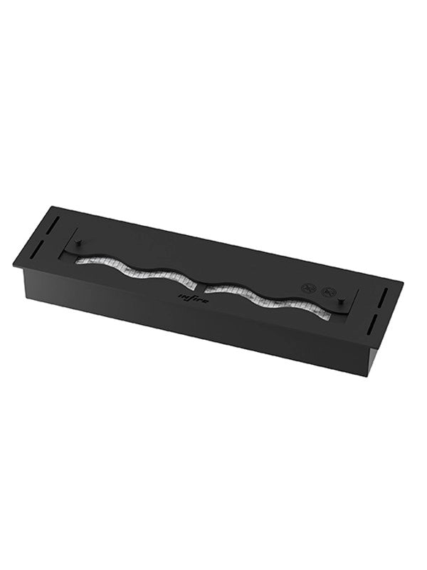 Bruciatore Inserto A Bioetanolo 60cm In Inox Nero Da Incasso Da 1,2 Lt