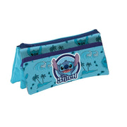 Trade Shop - Astuccio Taschetta 3in1 Grafica Stitch 3 Scomparti Bustina Portacolori Scuola 959287 -
