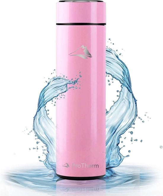 Filtro Isolante per Acqua con Display Temperatura e Sistema di Filtraggio - 500 ml Acciaio Inossidabile